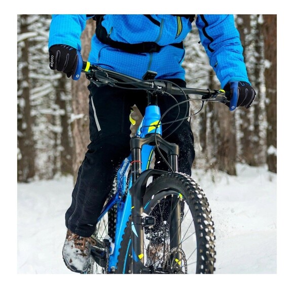 COOLJOB Leather Gloves Waterproof Winter Max Touch Screen 3M Thinsulate Medium - Picture 6 of 13